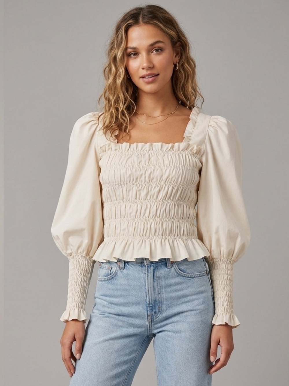 Puff Blouse in Medium (Us size 8)